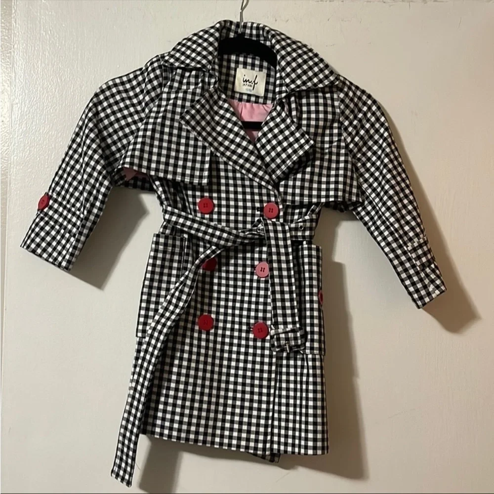 checkered toddler girl Jacket. Size 4